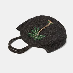 Zara Bags - Zara embroidered jute bag Zara Bags - Zara embroidered jute bag